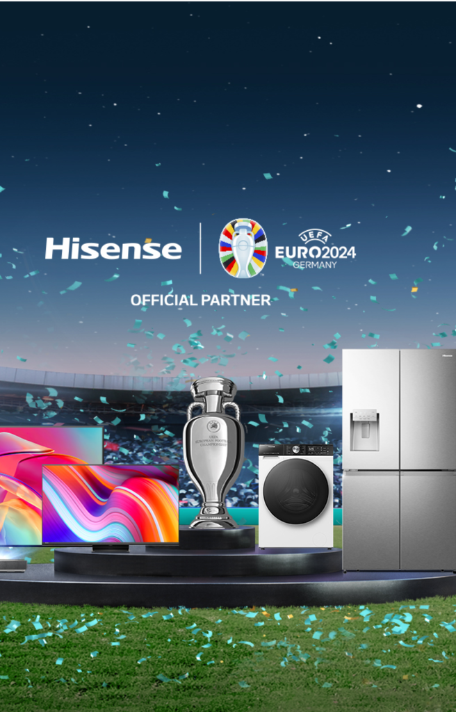 A Hisense é o parceiro oficial do UEFA EURO 2024™ Landing