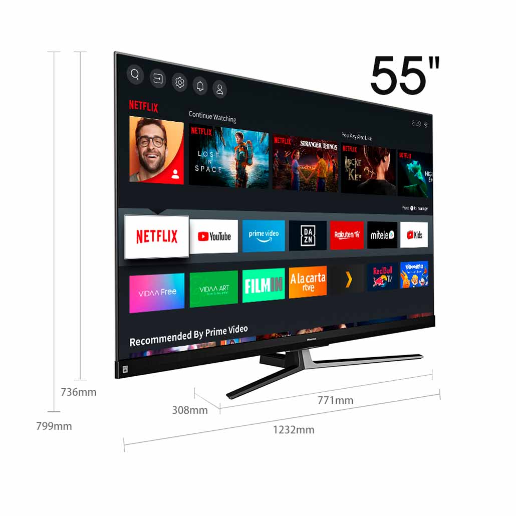 Hisense - ULED TV 55U8QF 55″