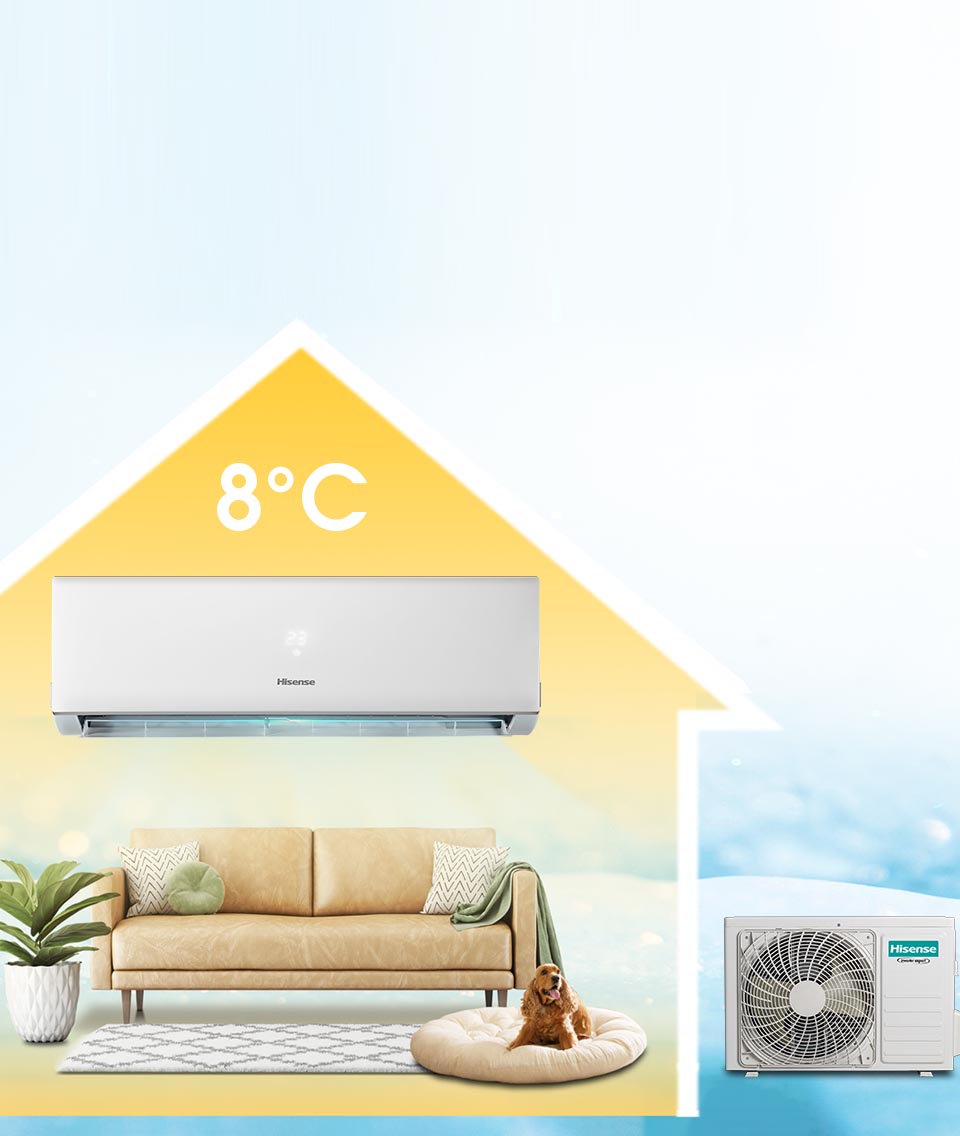 Aires acondicionados Hisense con 8℃ Calefacción especial