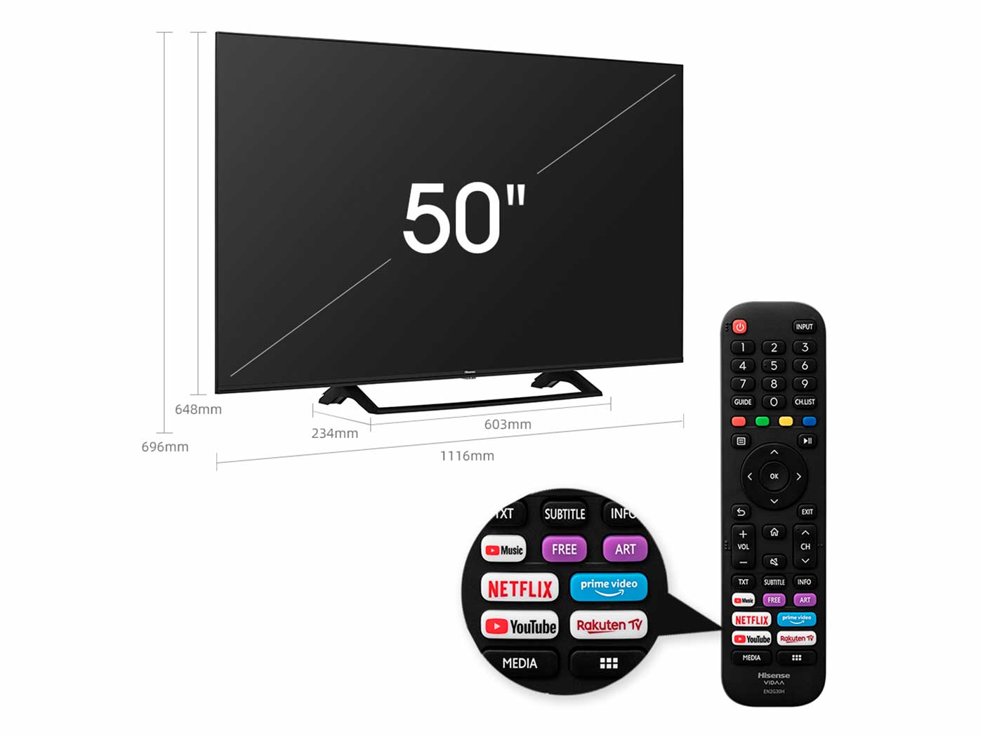 Hisense - UHD TV 50A7300F 50″