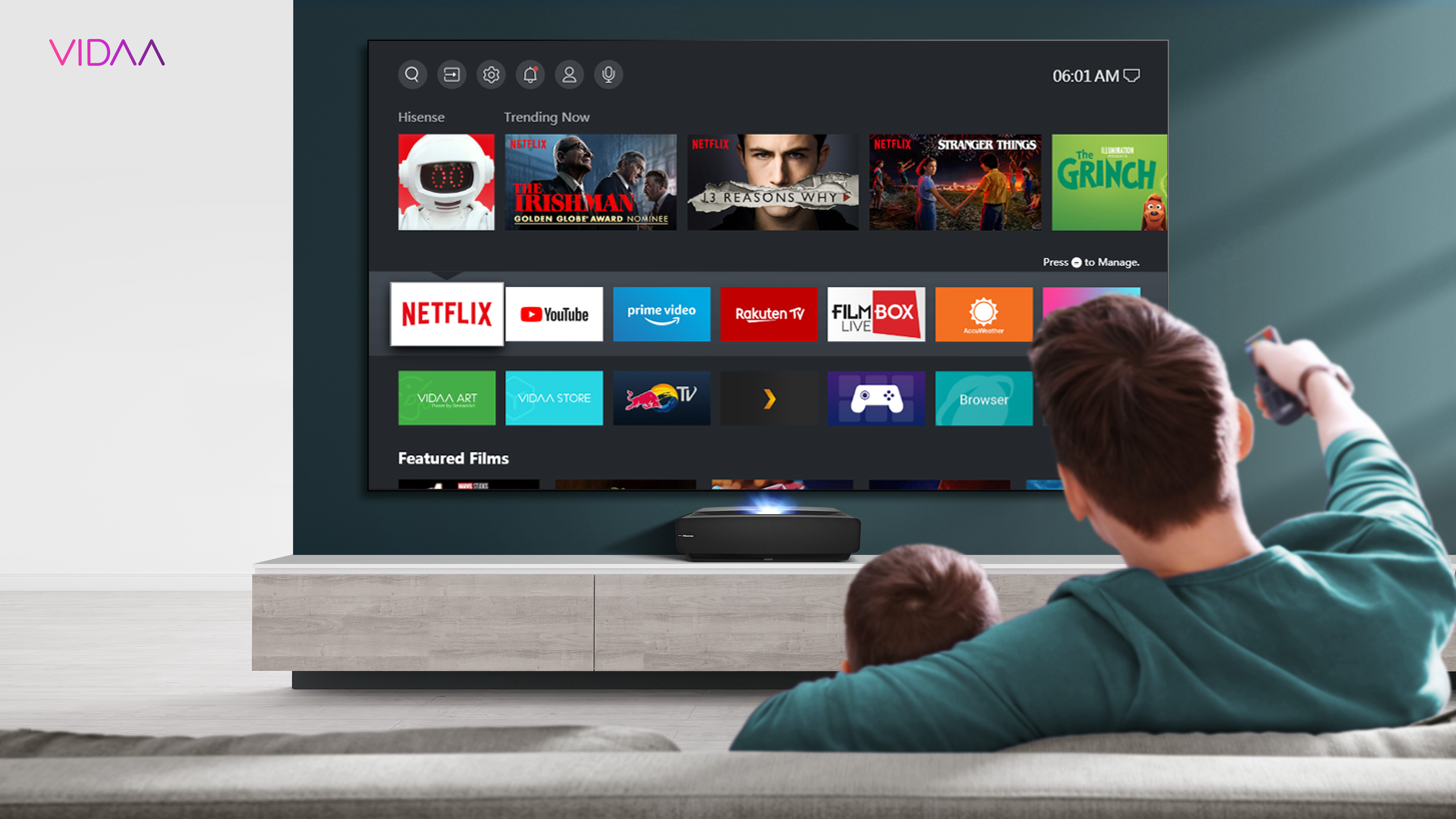 Laser TV VIDAA SMART TV Hisense