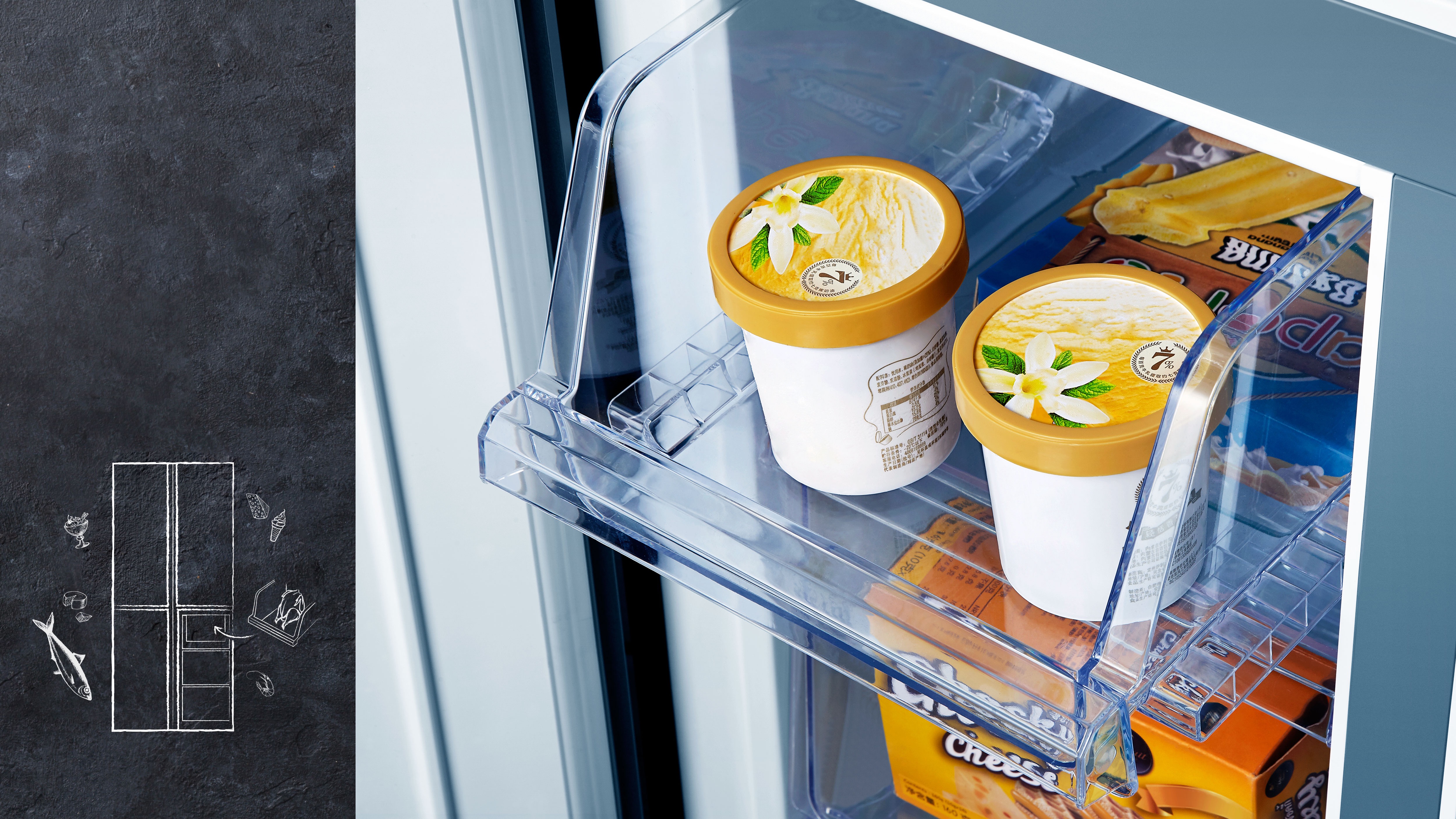 frigorífico con cajones fácil acceso Hisense