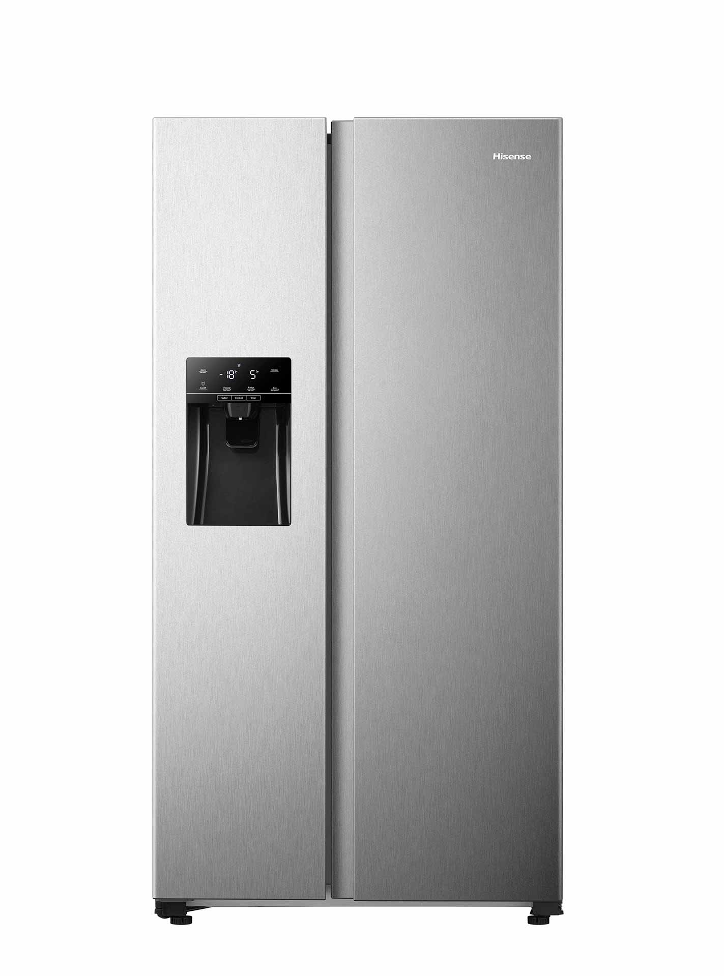 Hisense - RS650N4AC2 – Frigorífico Americano Side By Side, Clase E, 499L, Inox