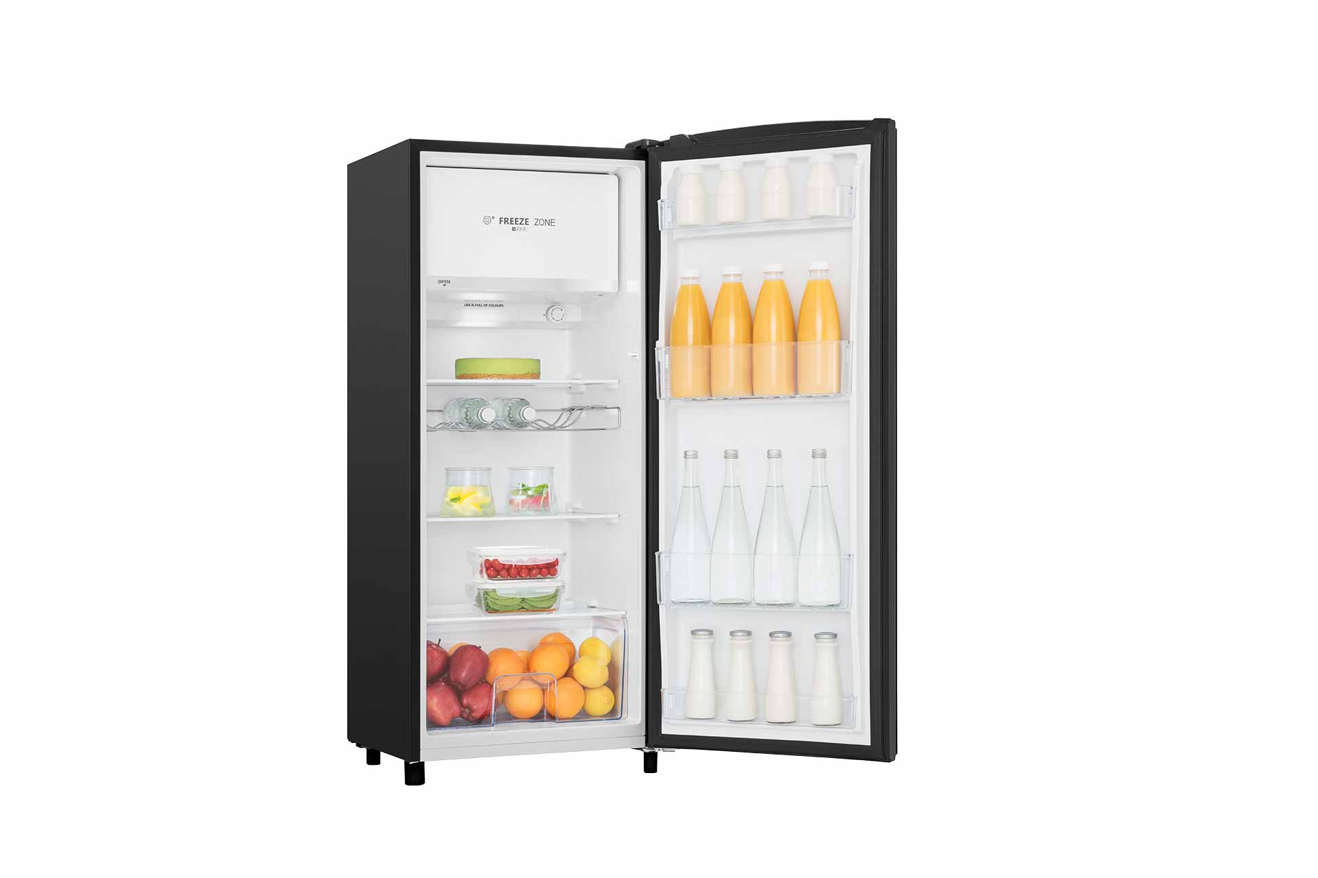 Hisense - RR220D4ABF – Frigorífico 1 Puerta, Clase F , 165L, Negro