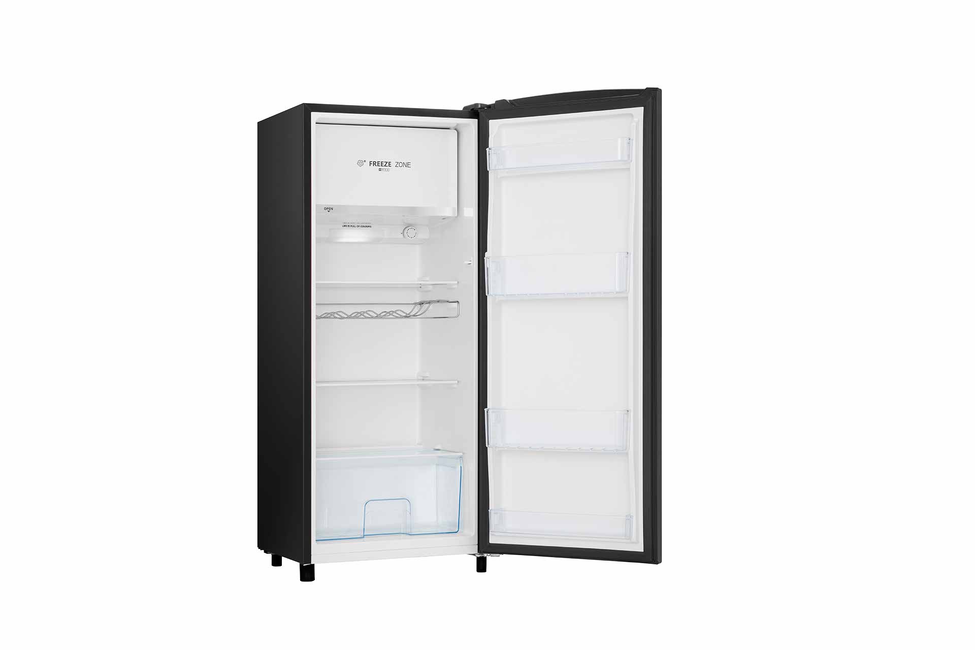 Hisense - RR220D4ABF – Frigorífico 1 Puerta, Clase F , 165L, Negro