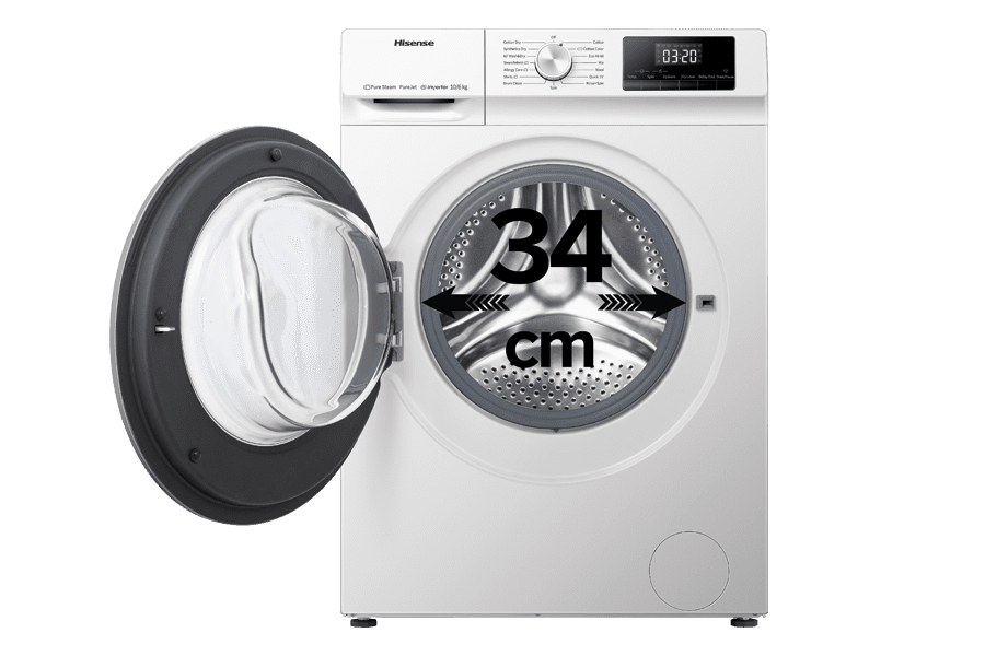 Hisense WDQY1014EVJM,Lavadora Secadora blanca 10KG,1400RPM,Función  Vapor,Lavado JetWash ,Blanco [Clase de eficiencia energética B] : 401.54:  : Grandes electrodomésticos