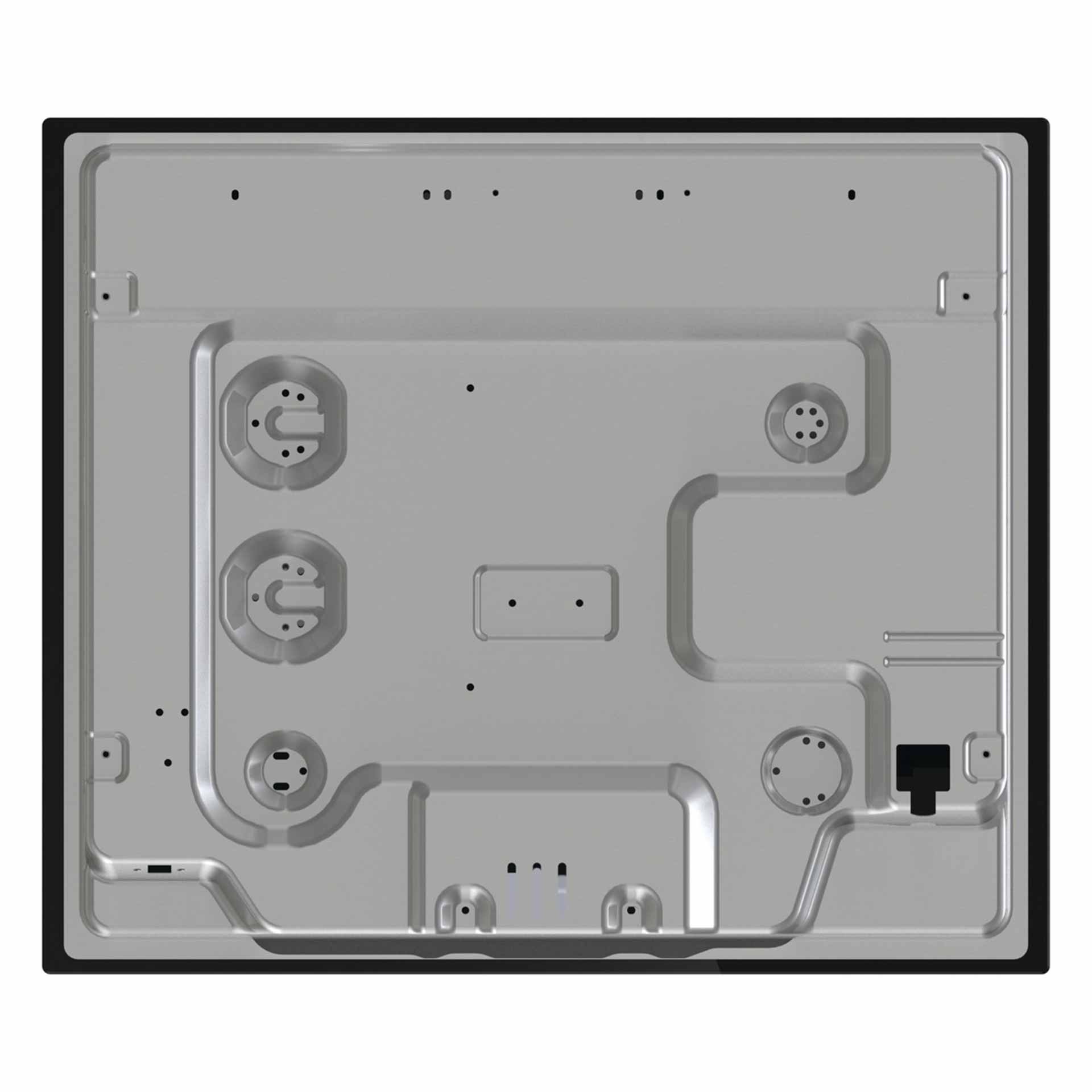 Hisense - GG633B – Placa, Gas, 3 Zonas, Cristal