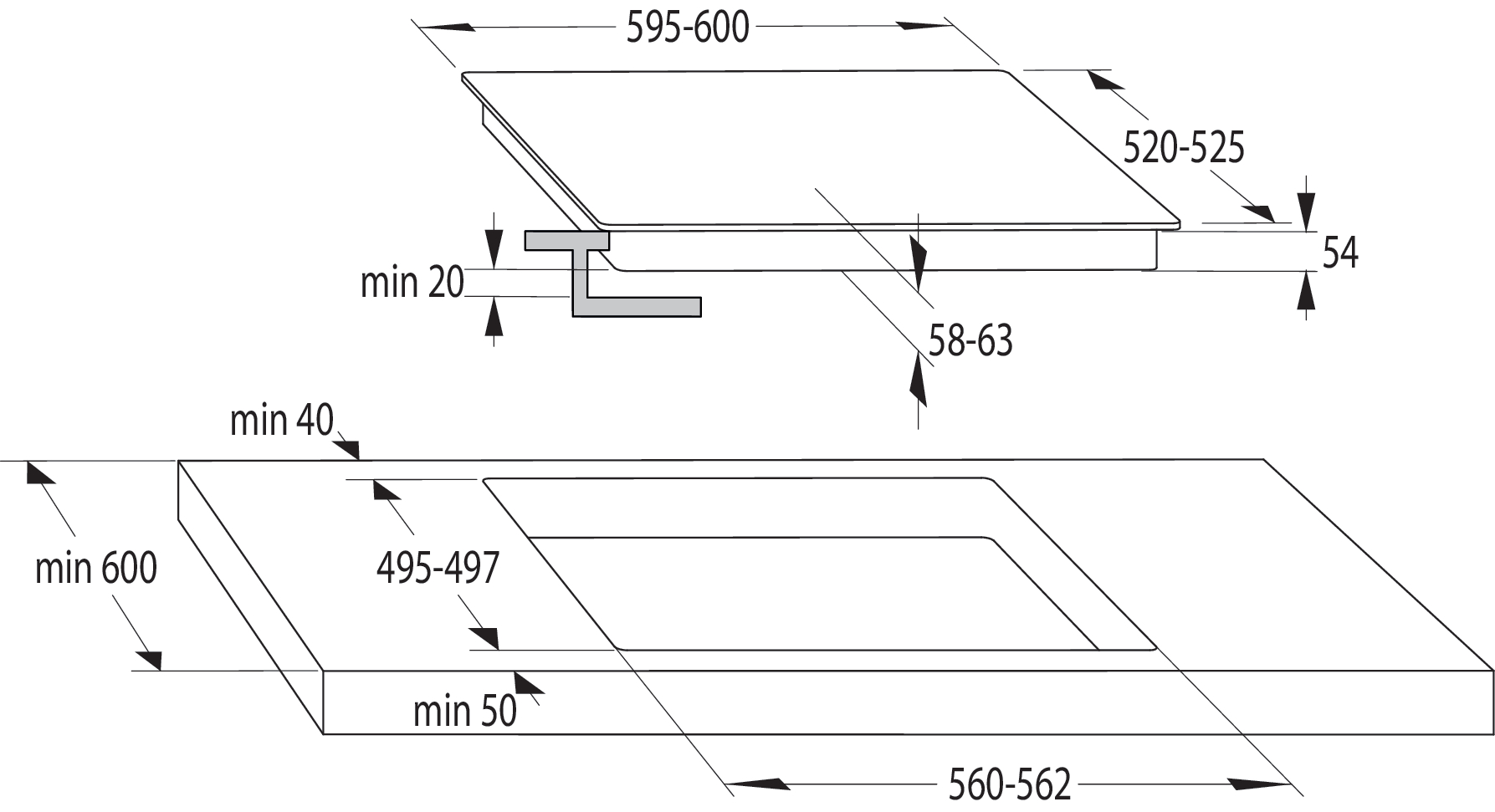 Hisense - Inducción 3 zonas I6341CB 60cm