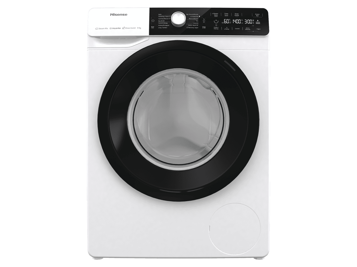 Hisense - Lavadora WFGA90141VM, 9 kg, Capacidad carga