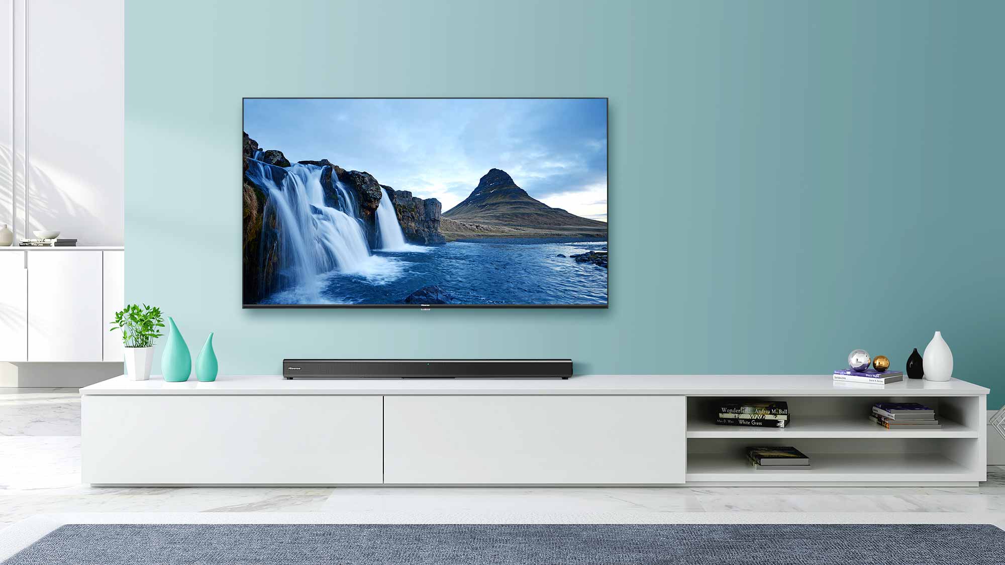 Disfrute de un mejor sonido de TV con la barra de sonido Hisense