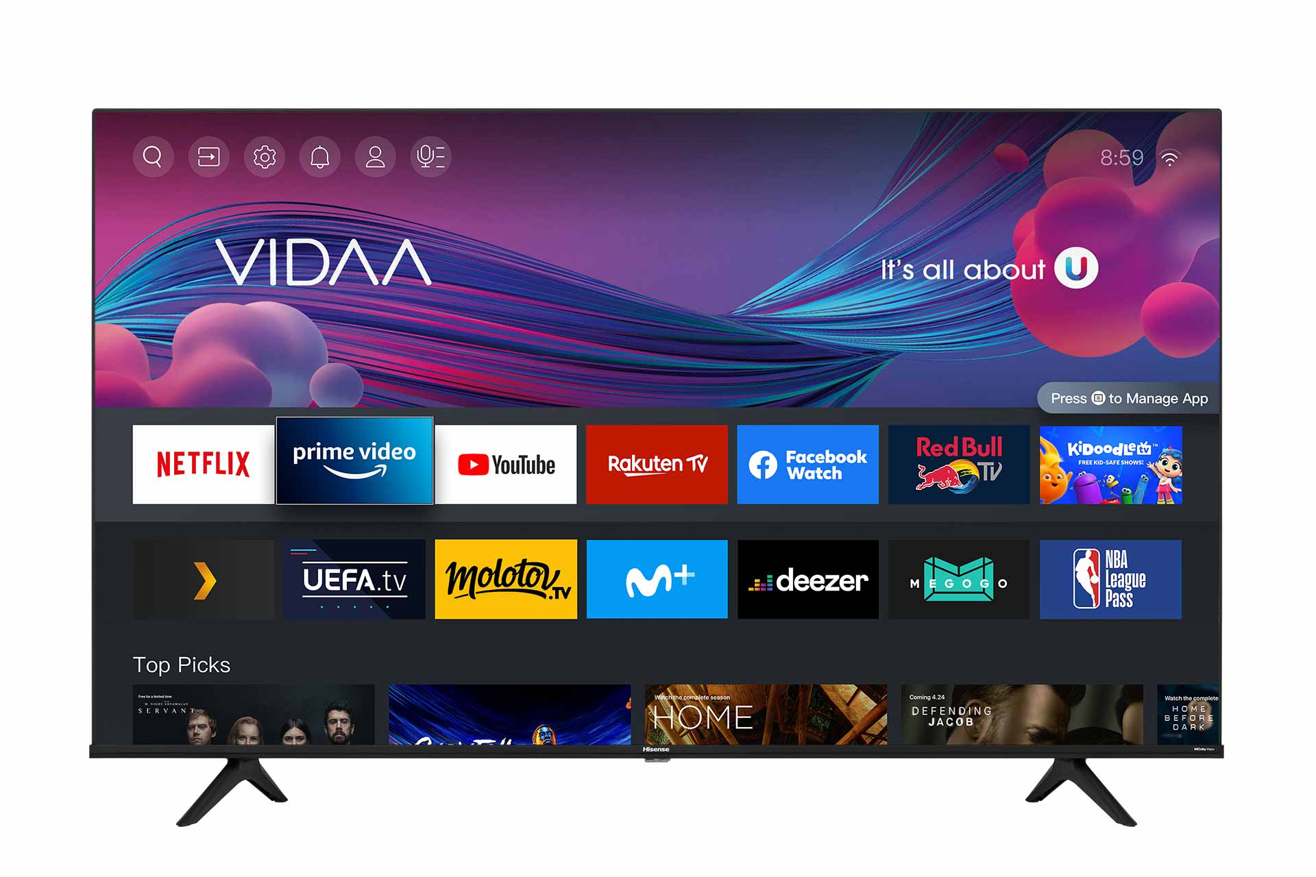 Tv 75 Pulgadas Hisense Smart TV UHD 4K 75A6H Led Android