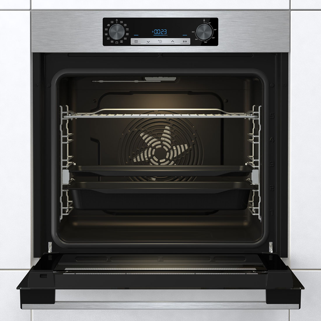 Hisense - BSA65226AX – Horno Hidrolítico, Cocción Vapor Añadido, Clase A, 77L, Gris Inox