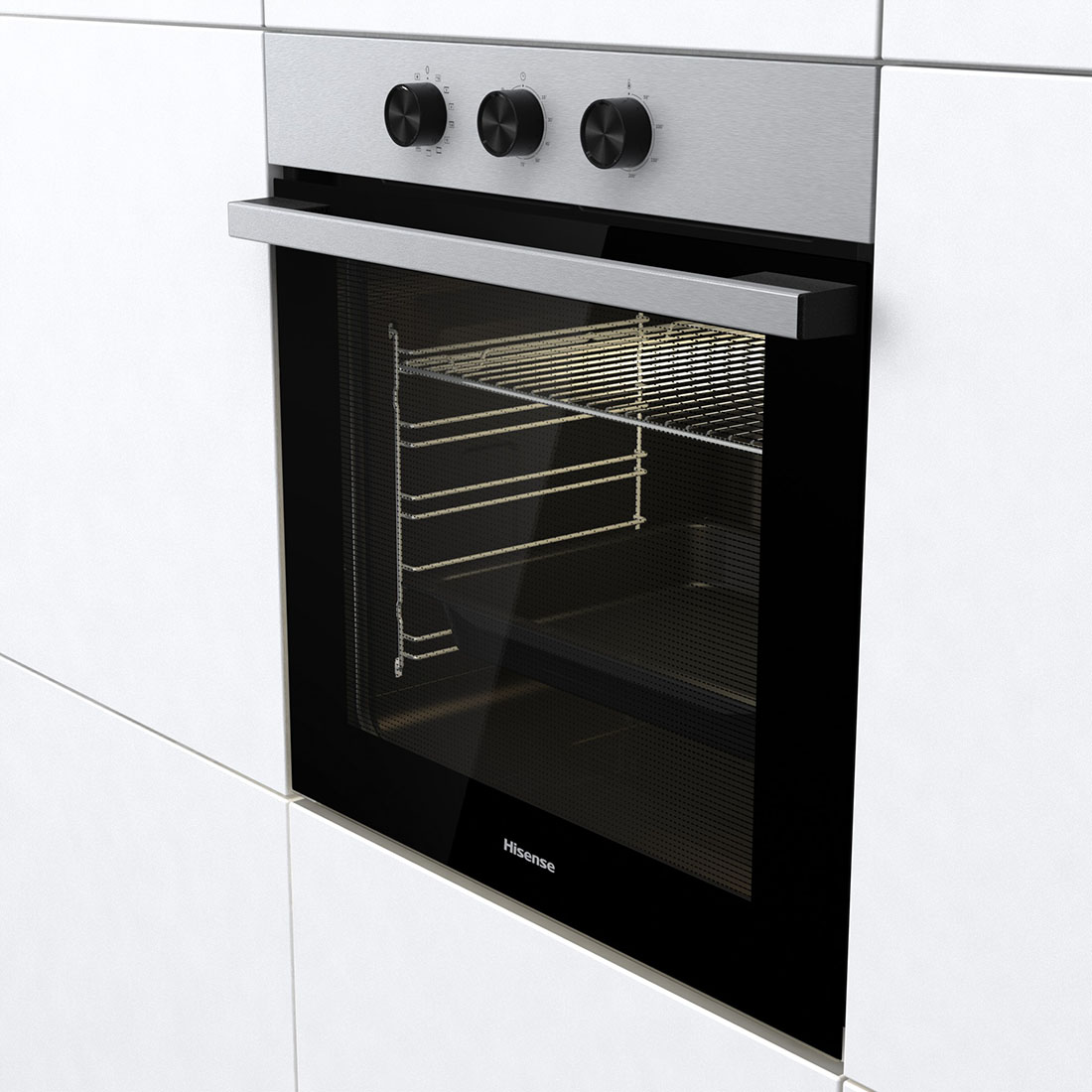 Hisense BI64011AX- Horno Multifunción, Even Bake 77L, Cocción Simultánea  x5, Modo Grill, Calentamiento Rápido, Esmalte Fácil Limpieza, Puerta  Extraíble : : Grandes electrodomésticos