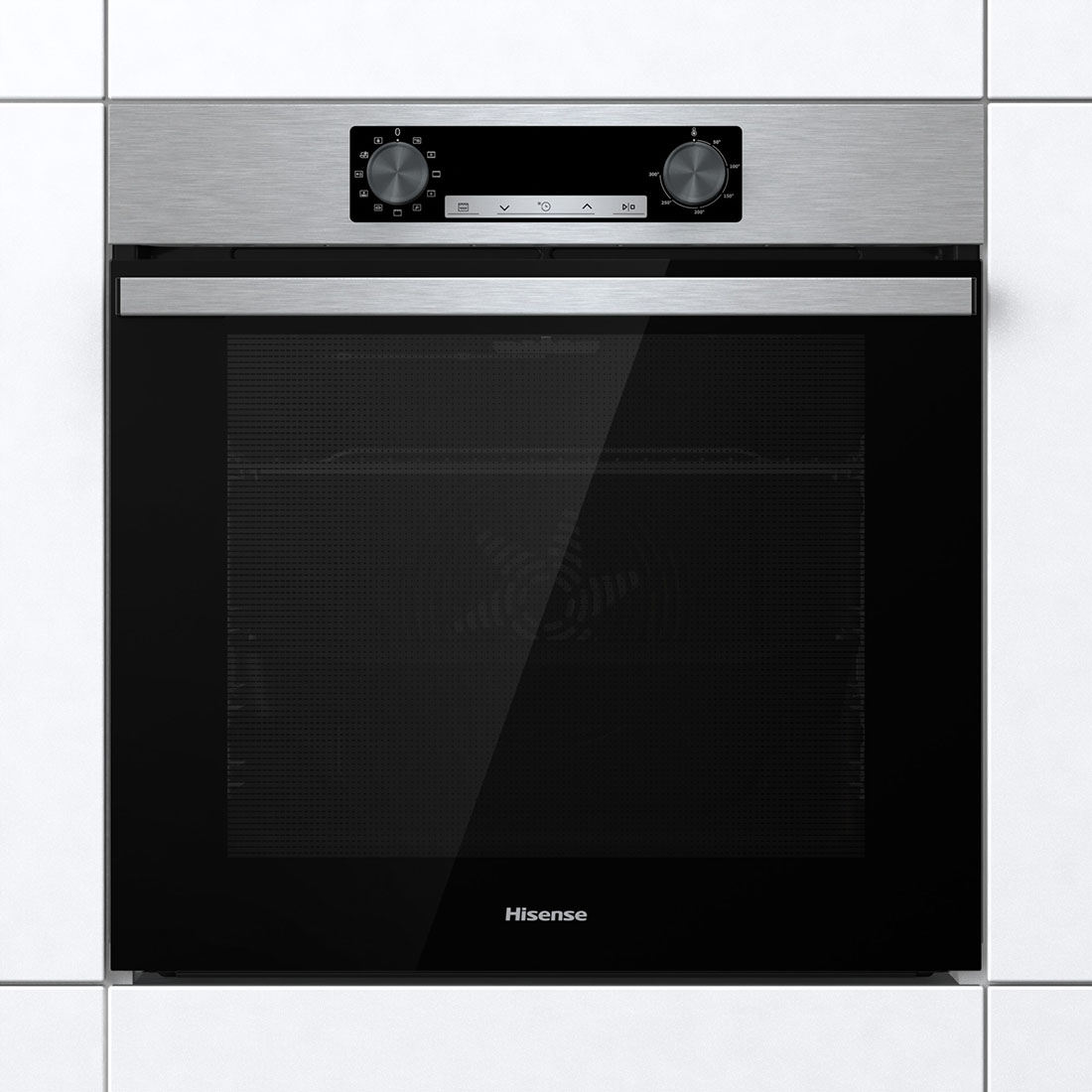 Hisense - BI62216AX – Horno Hidrolítico, Clase A, 77L, Gris Inox