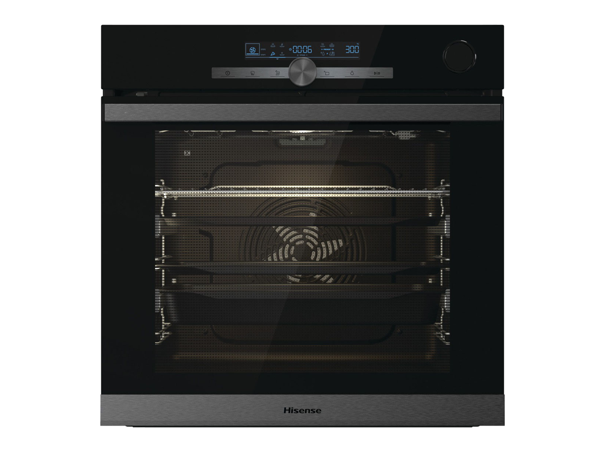 Hisense - Horno Limpieza Pirolítica BSA66334PG, Cocción Vapor con Depósito, 