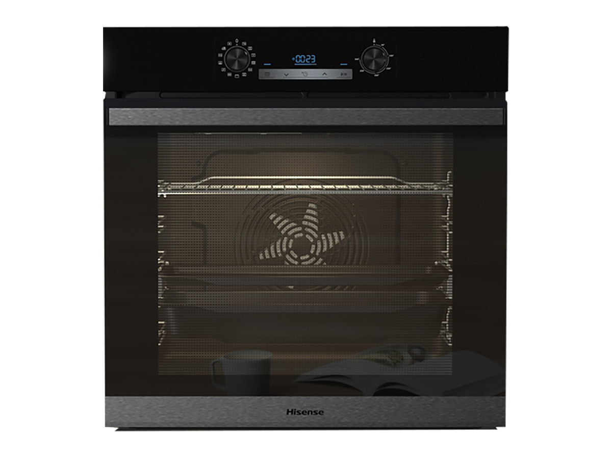 Hisense - Horno Limpieza a Vapor BSA65226AB, Cocción a Vapor Añadido, 