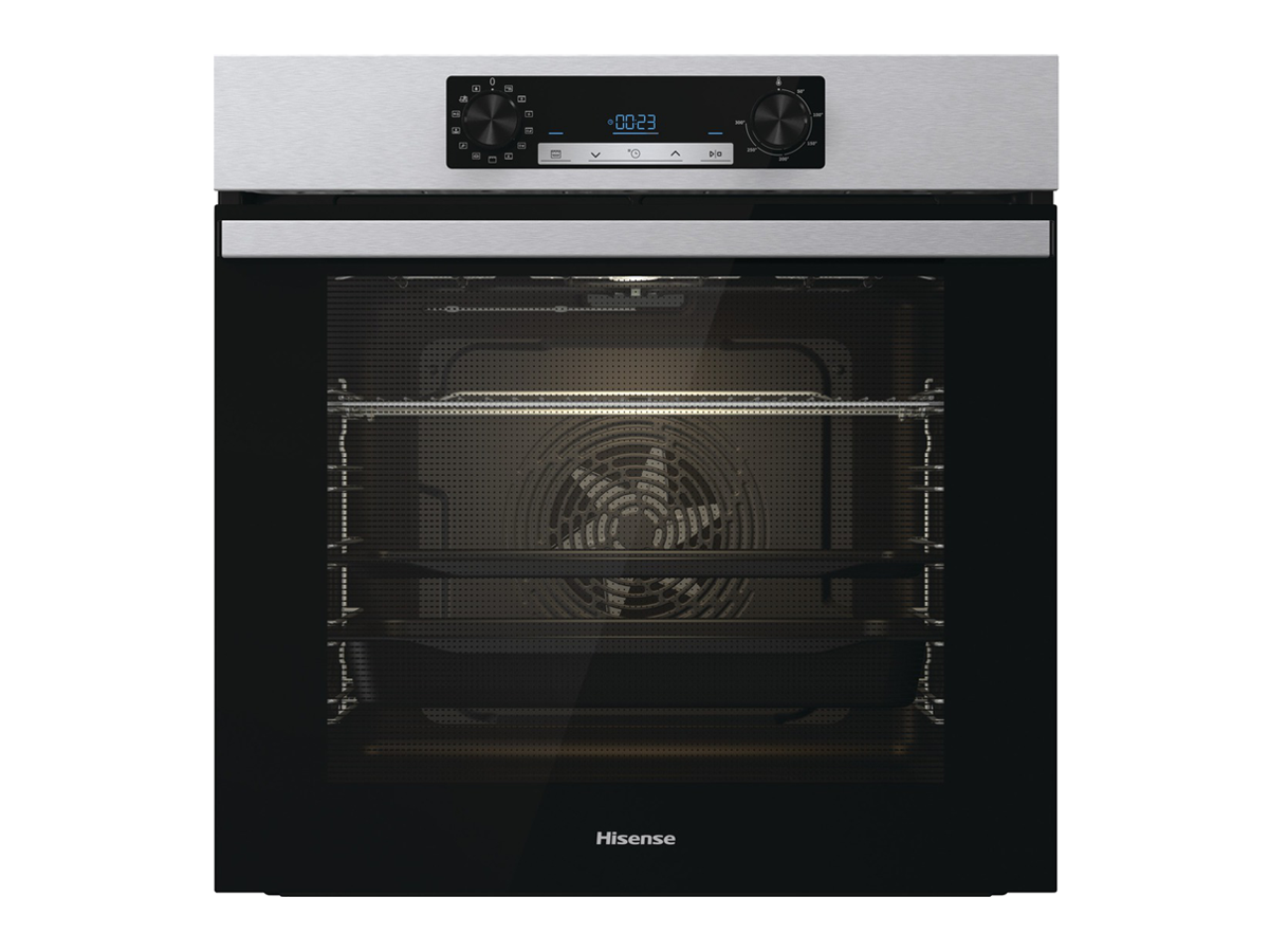 Hisense - Horno Limpieza a Vapor BSA65211CX, Cocción a Vapor Añadido, 