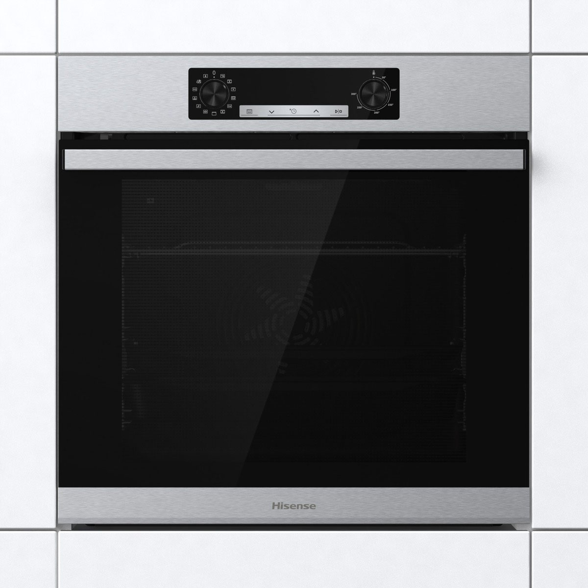 Hisense - BSA65226PX – Horno Pirolítico, Cocción Vapor Añadido, Clase A+, 77L, Inox