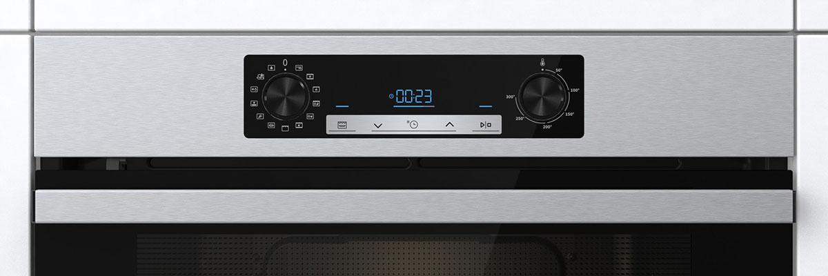 Hisense - BSA65226PX – Horno Pirolítico, Cocción Vapor Añadido, Clase A+, 77L, Inox