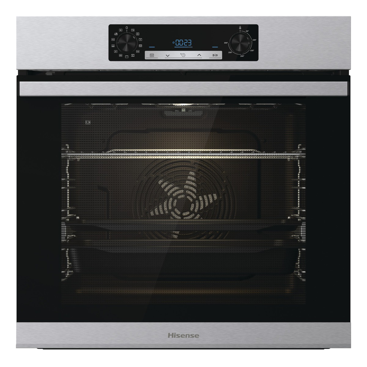 Hisense - BSA65226PX – Horno Pirolítico, Cocción Vapor Añadido, Clase A+, 77L, Inox