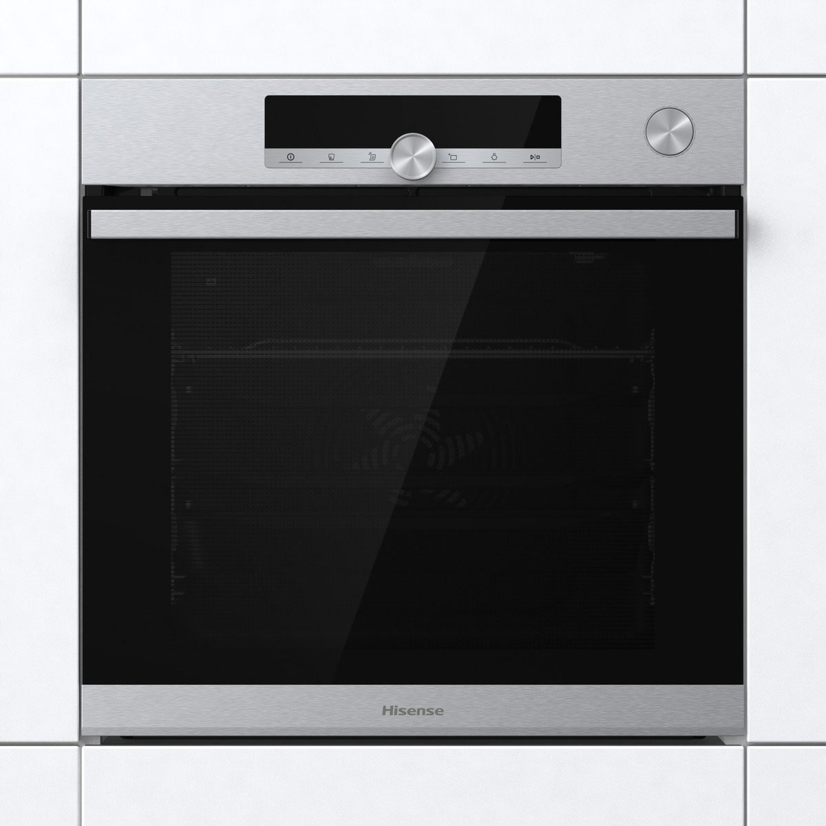 Hisense - BSA66334PX – Horno Pirolítico, Cocción Vapor Con Depósito, Clase A+, 77L, Inox