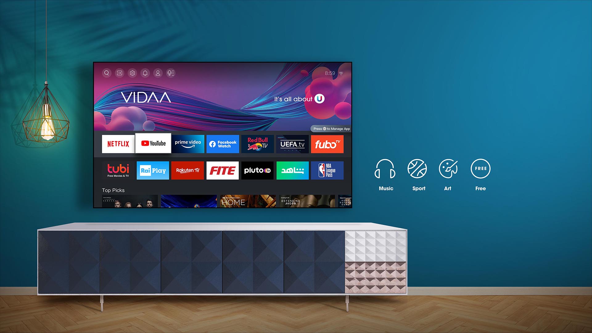 UHD TV Smart TV VIDAA Hisense