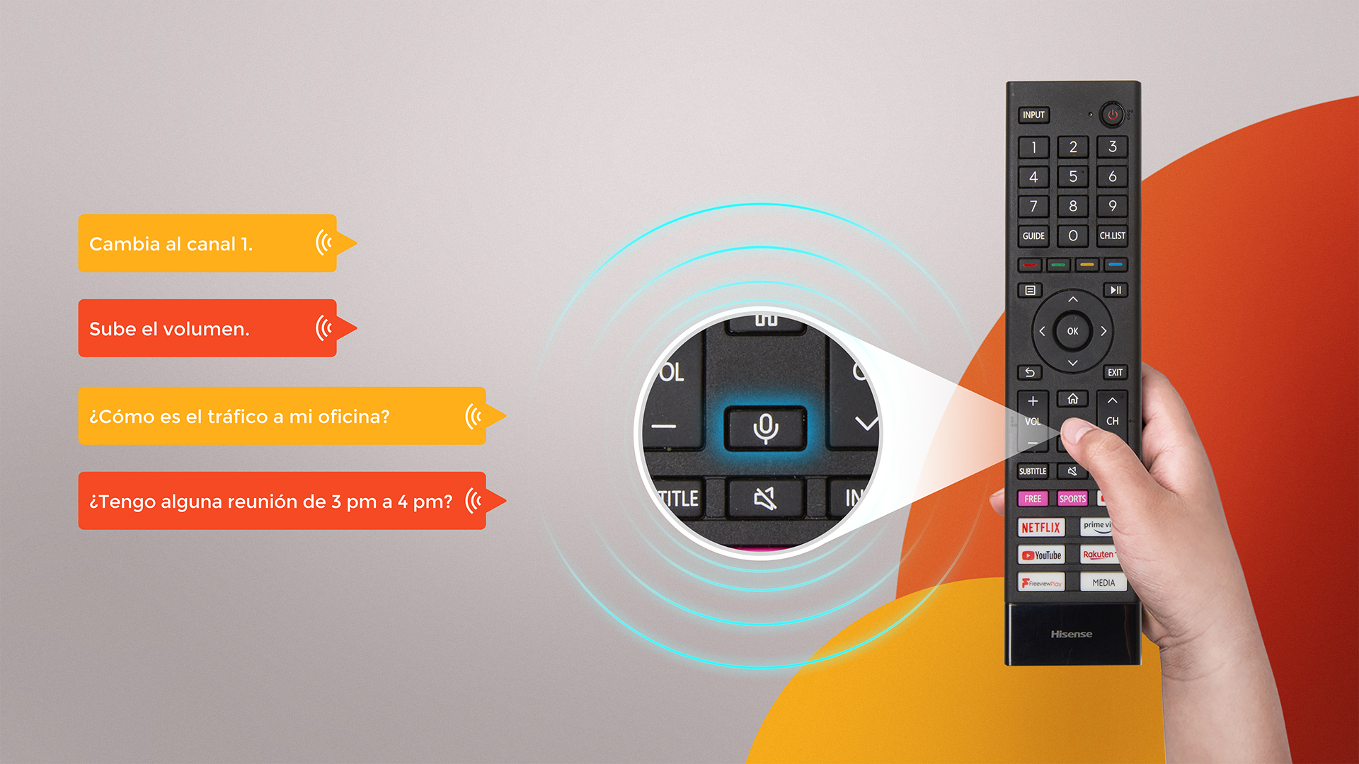 TV Voice Control Remote Hisense