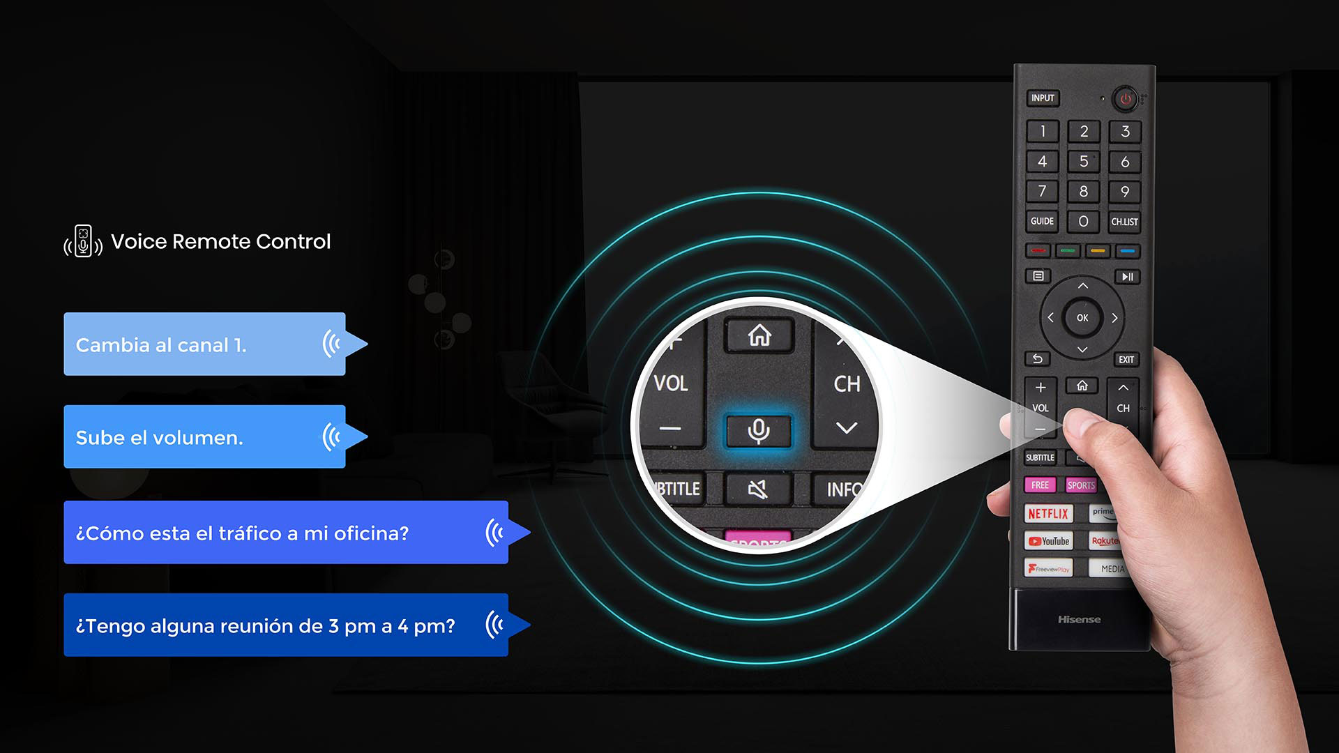 OLED TV Voice Remote Hisense