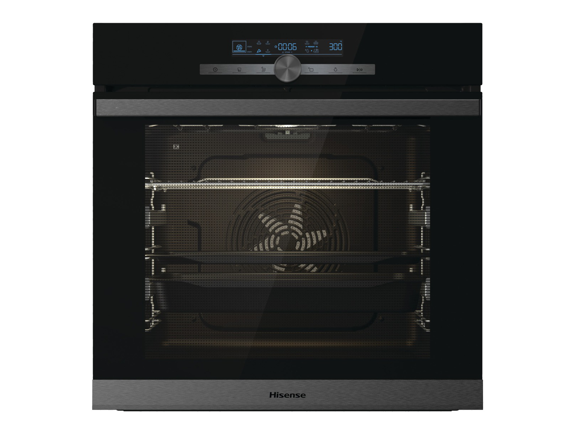 Hisense - Horno Limpieza Pirolítica BSA65334PG, Cocción a Vapor Añadido, 