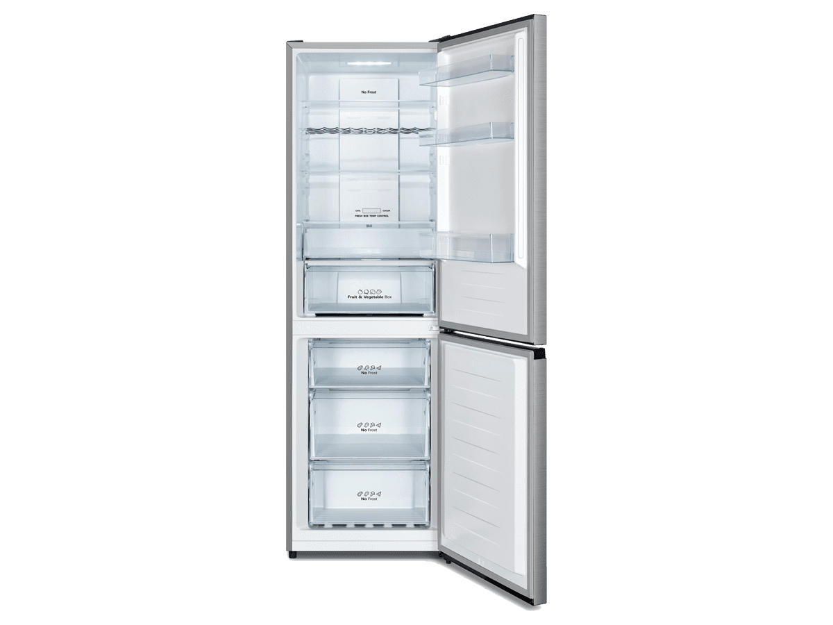 Hisense - RB390N4CCD – Frigorífico Combi 2 Puertas, Clase D , 304L, Inox