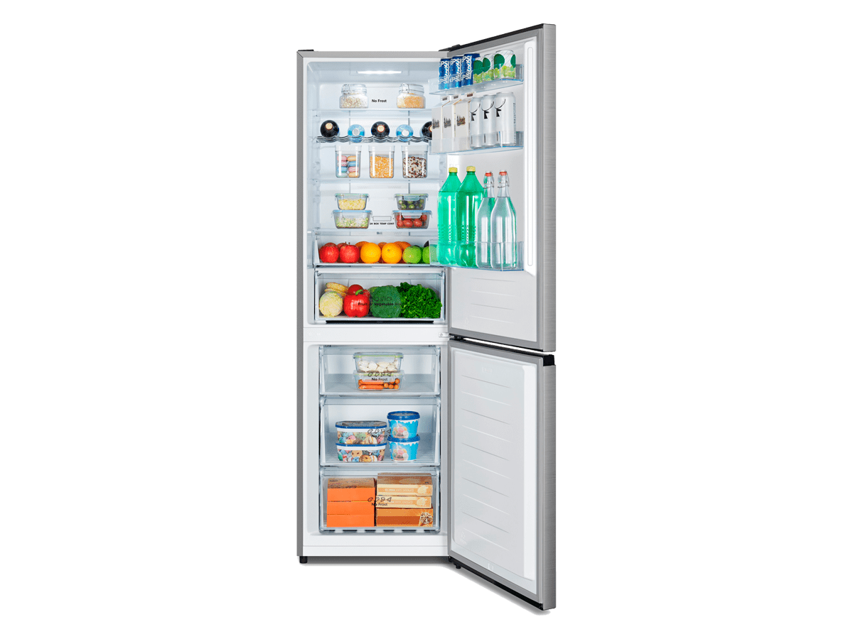 Hisense - RB390N4CCD – Frigorífico Combi 2 Puertas, Clase D , 304L, Inox