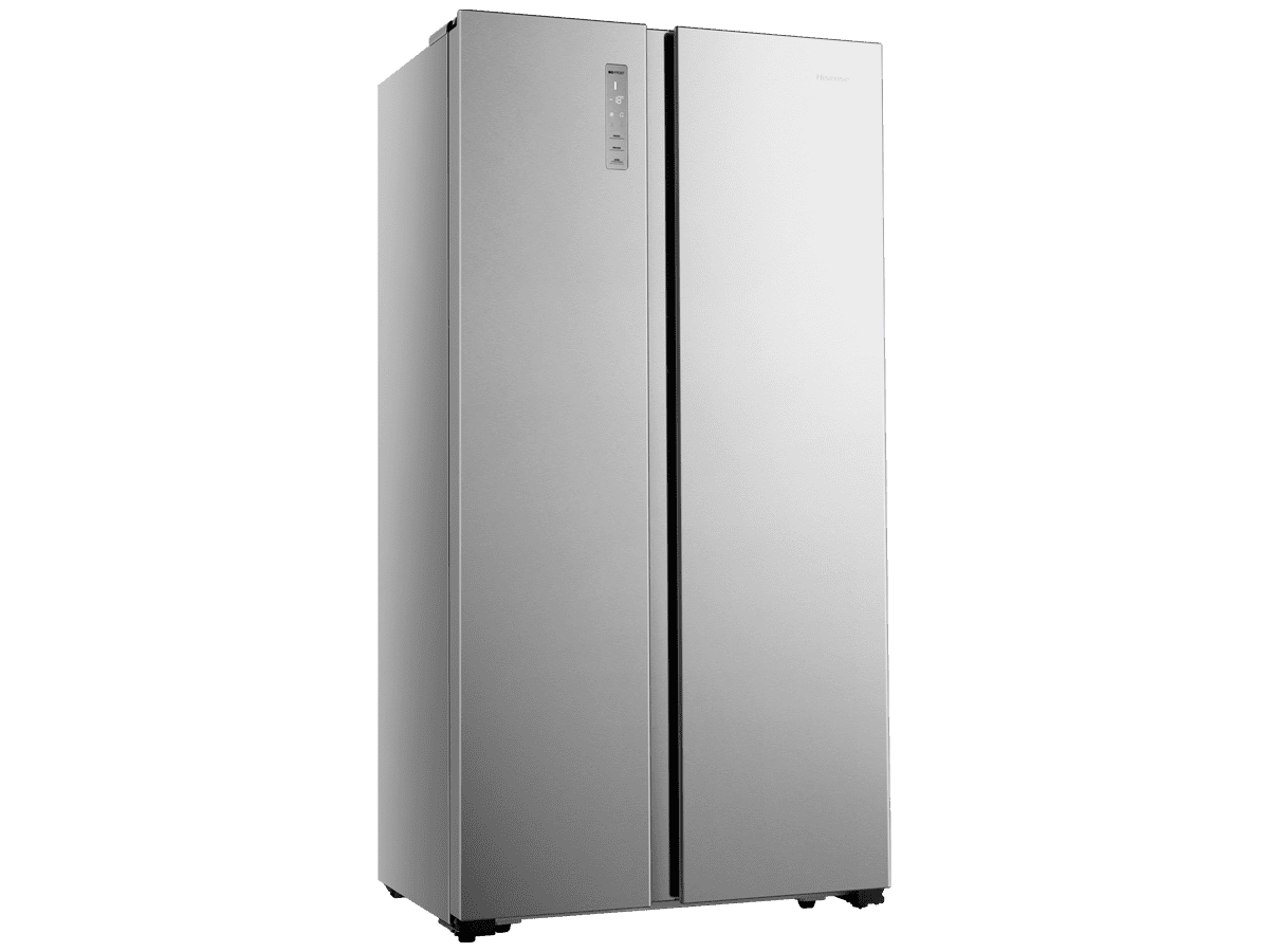 Hisense - RS677N4BIE – Frigorífico Americano Side By Side, Clase E , 519L, Inox