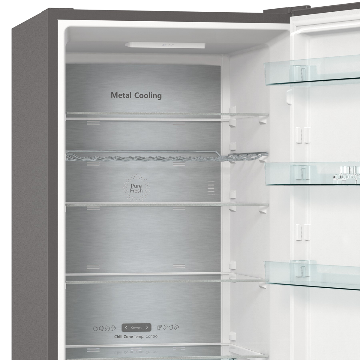 Hisense - RB470N4SIC – Frigorífico Combi 2 Puertas, Clase C , 361L, Inox