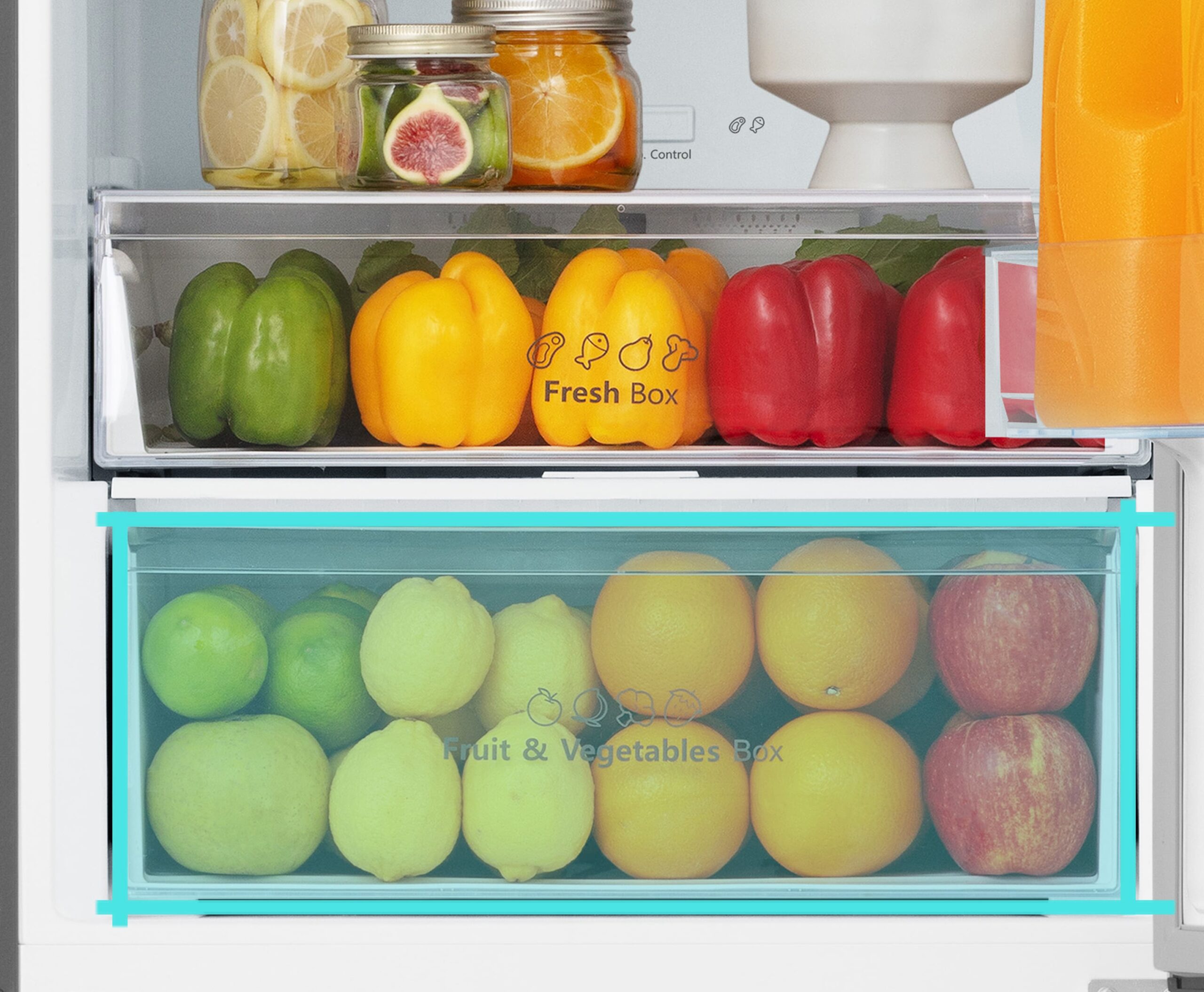 Cajón de Frutas y Verduras con Control de Humedad