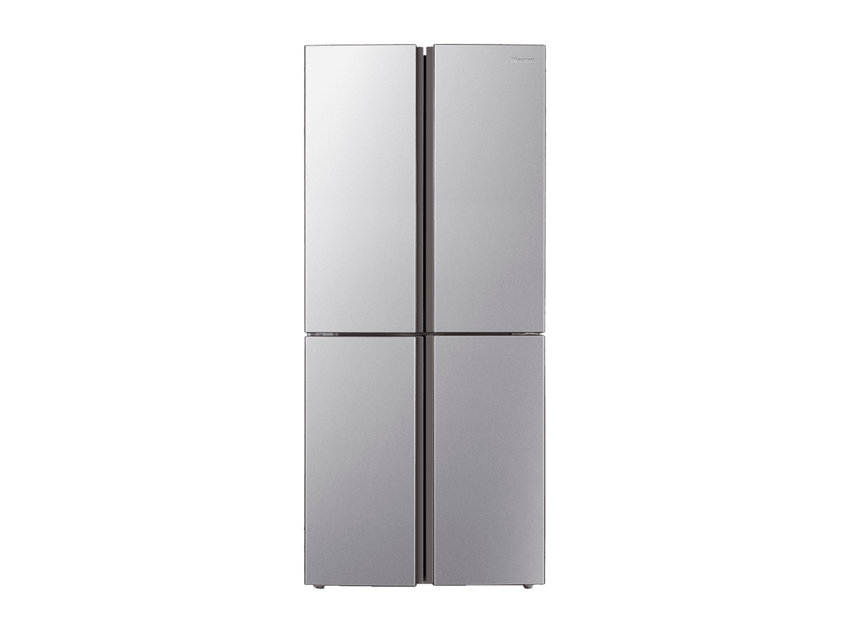 Hisense - RQ515N4AC2 – Frigorífico Americano 4 Puertas, Clase E , 427L, Inox