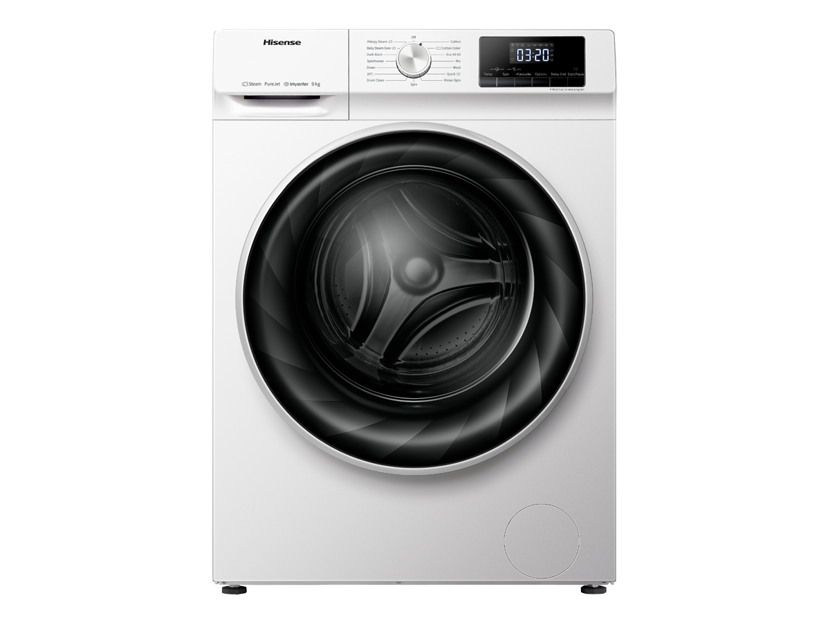 HISENSE LAVADORA HISENSE CARGA FRONTAL 9KG 1200rpm A+++ WFBJ90121 Blanco -  oferta: 264,88 € - Lavadoras