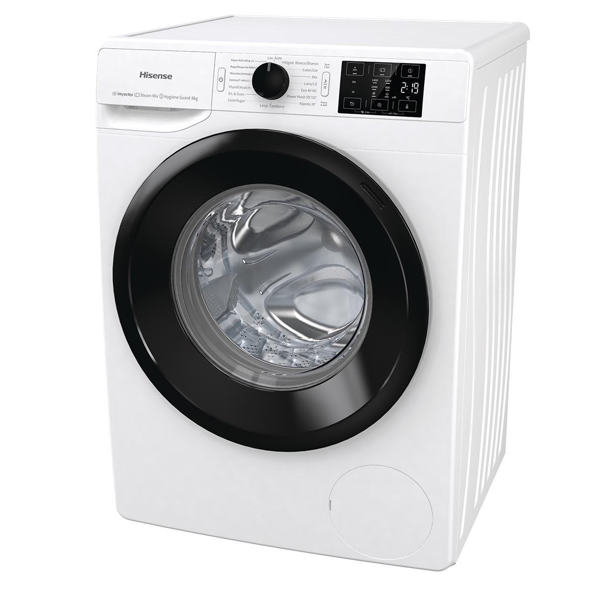 Hisense W80141GEVM Lavadora de 60 cm - capacidad 8 kg - blanca