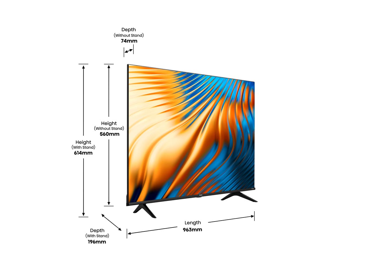 42.5 Hisense 43A6G - Características y especificaciones