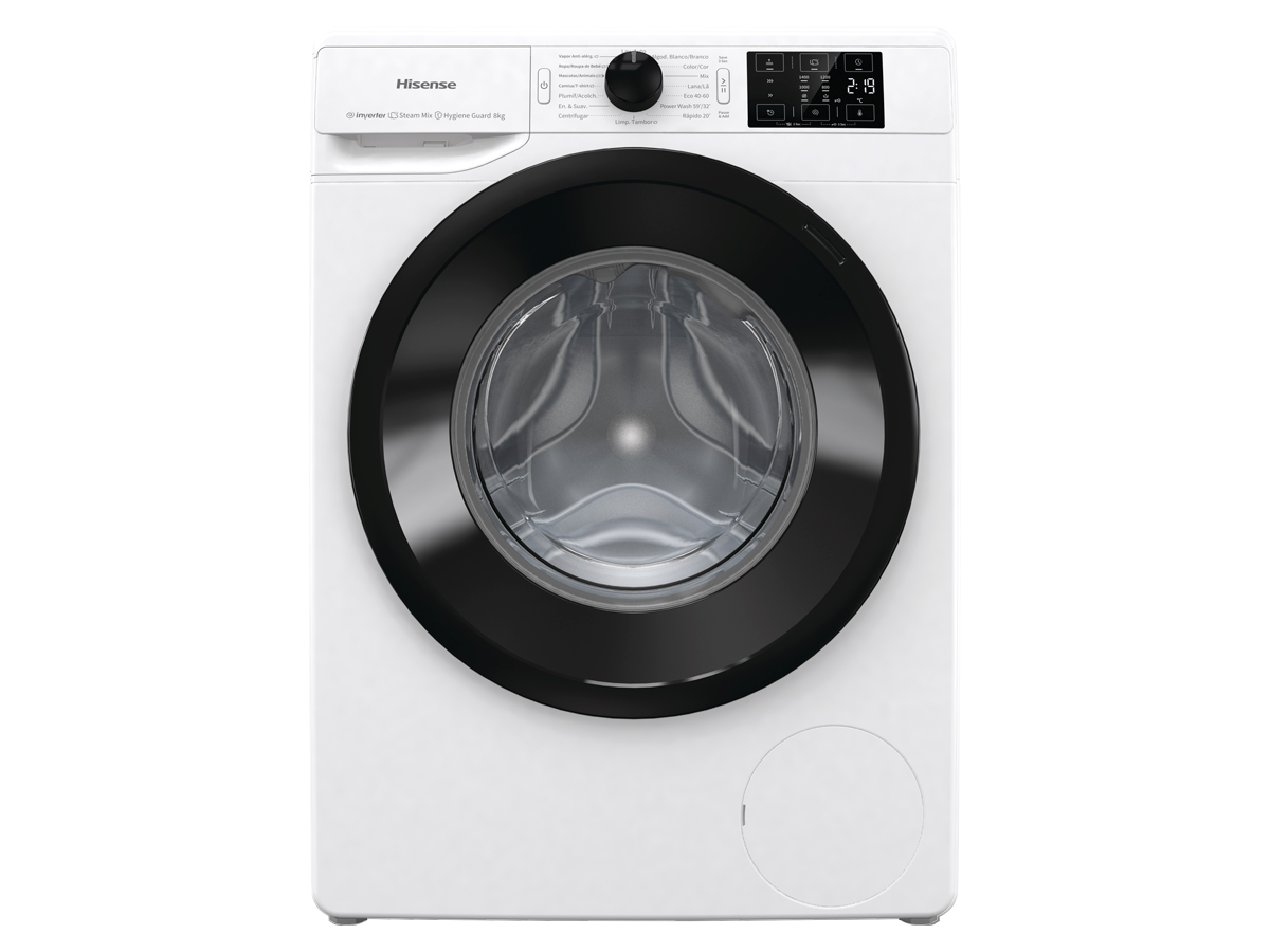 Hisense - Lavadora WFGE801439VM, 8Kg 1400Rpm Clase: A , 