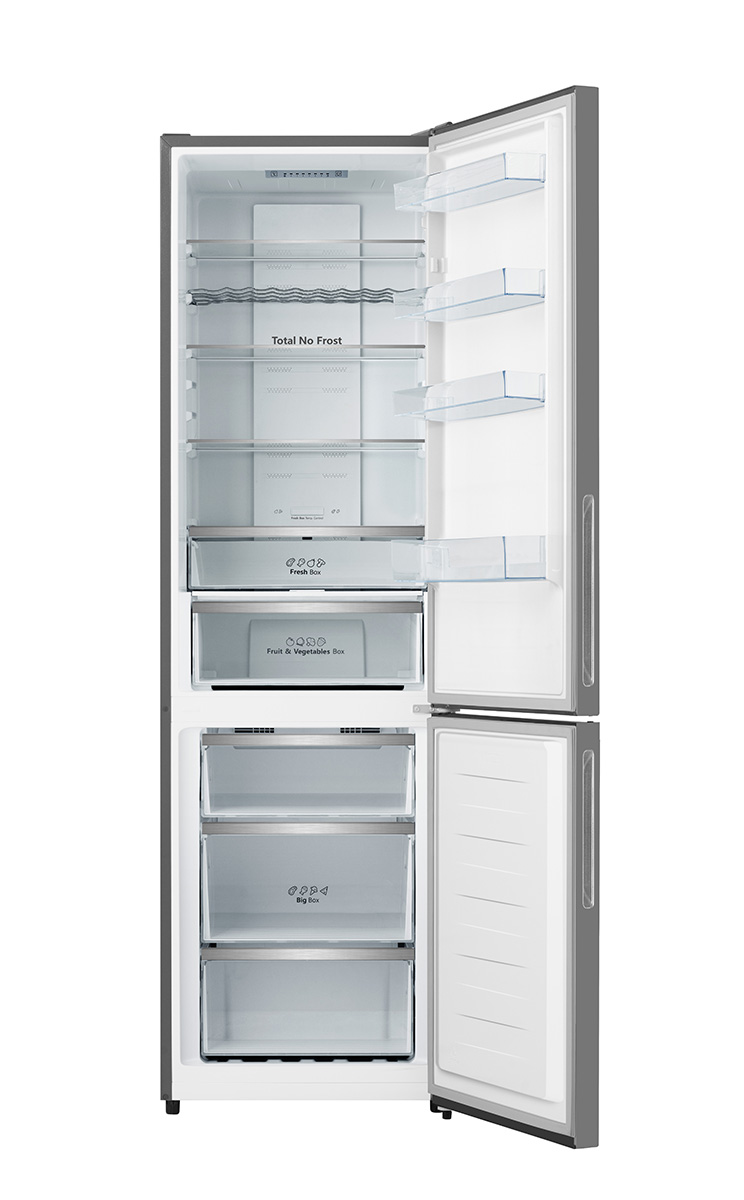 Hisense - RB440N4GWD – Frigorífico Combi 2 Puertas, Clase D , 336L, Cristal Blanco