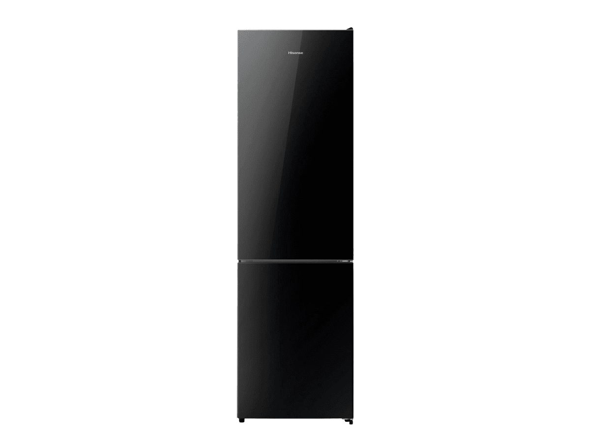 Hisense - RB440N4GBD – Frigorífico Combi 2 Puertas, Clase D , 336L, Cristal Negro, , 