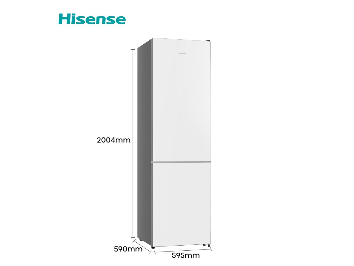 Hisense RB440N4GWD - Frigorífico Combi 2 Puertas, Clase D , 336L, Inox