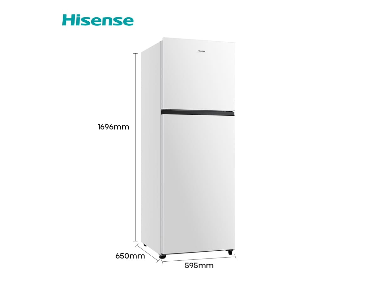 Hisense - RT422N4AWF – Frigorífico 2 Puertas, Clase F , 325L, Blanco