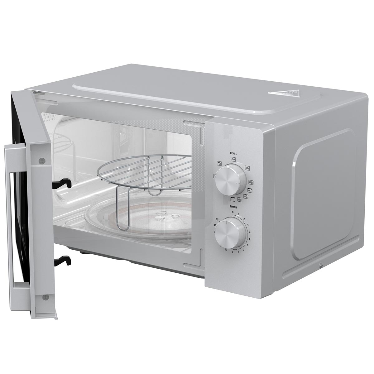 Hisense - H20MOWP1HG – Microondas Con Grill, 20L, Blanco