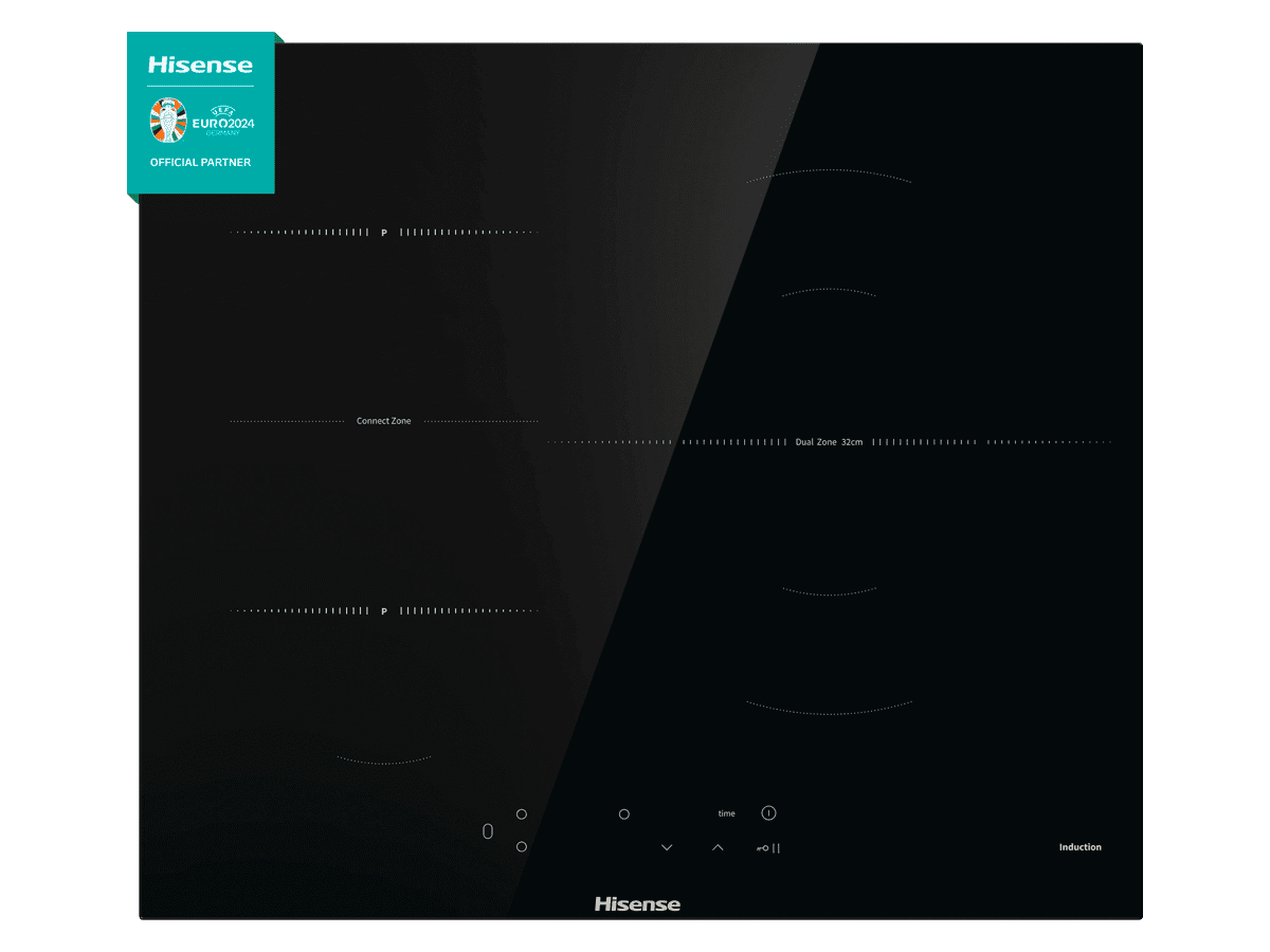Hisense - Inducción 3 zonas I6337C 60cm, 7100W / Zona Grande 32cm, 