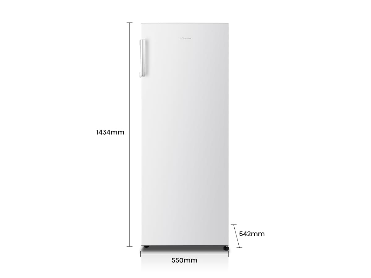 Hisense - RL313D4AW1 – Frigorífico 1 Puerta, Clase F , 242L, Blanco