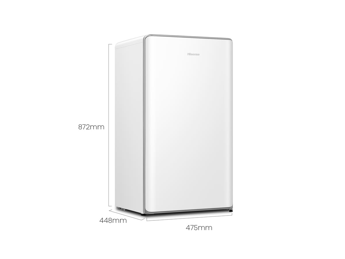 Hisense - RR106D4CWF – Frigorífico 1 Puerta, Clase F , 82L, Blanco