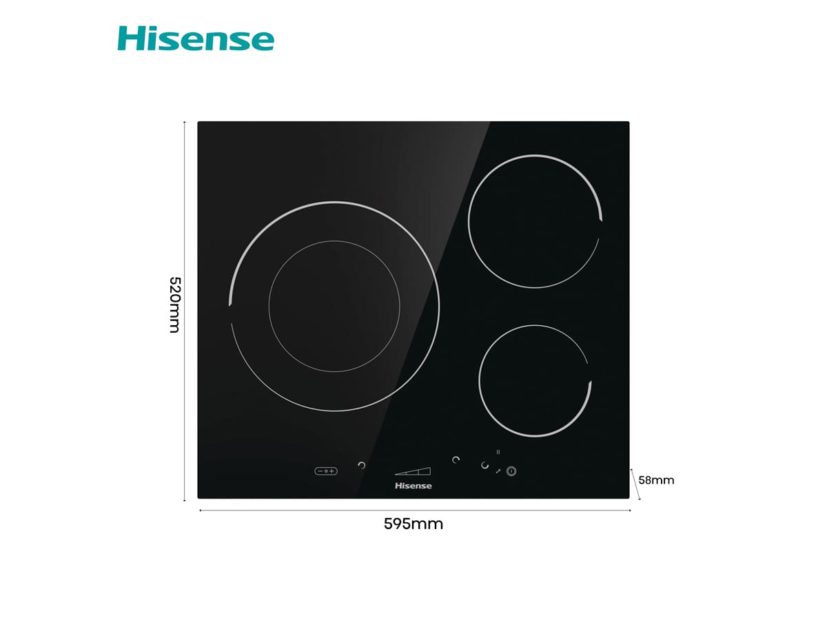 Hisense - Inducción 3 zonas I6341CB 60cm