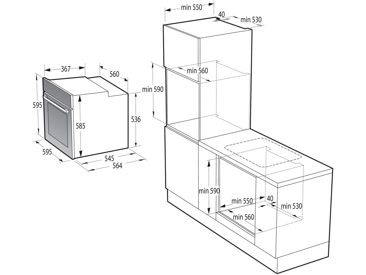 Hisense - Horno BI64213PX