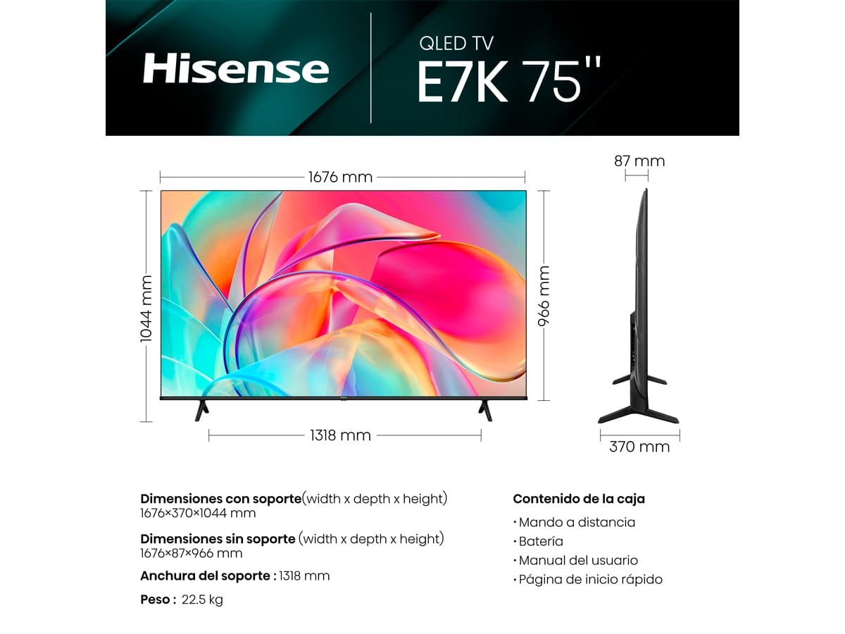 Hisense - TV QLED 75E7KQ